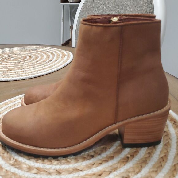 Portland Leather Company Patina Ankle Bootie Women's Size 7.5 Canyon, Nwot - Picture 4 of 10